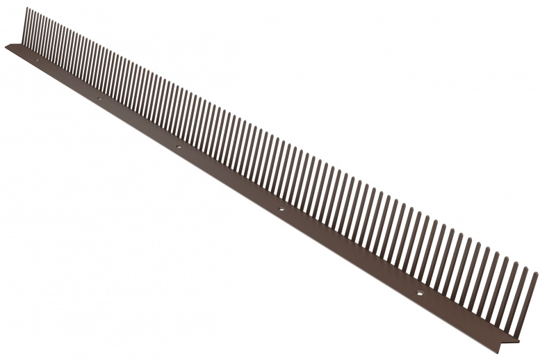 Гребень свеса COMB X 60*1000 мм RAL 8019 серо-коричневый
