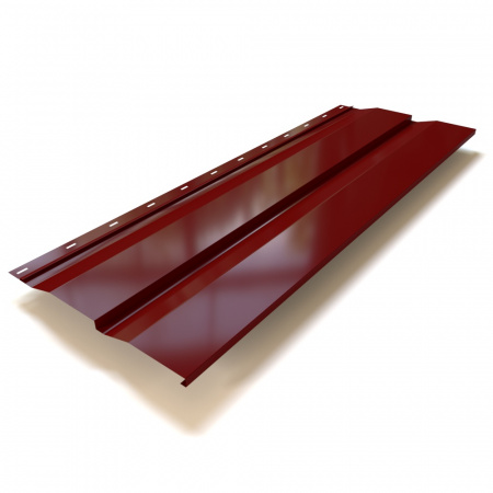 Сайдинг Корабельная Доска без перфорации 0,35 мм Polyester RAL 3005 вишня Китай