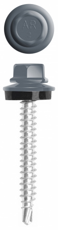 Саморезы кровельные 4,8*50 RAL 7024 графит (50 шт).