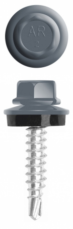 Саморезы кровельные 4,8*35 RAL 7024 графит (50 шт)Россия
