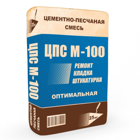Цементно-песчаная смесь М-100 (25 кг) Розница