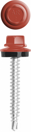Саморезы кровельные 4,8*50 RAL 8004 керамика (50 шт).