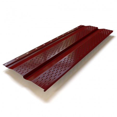 Сайдинг Корабельная Доска с перфорацией 0,35 мм Polyester RAL 3005 вишня Китай